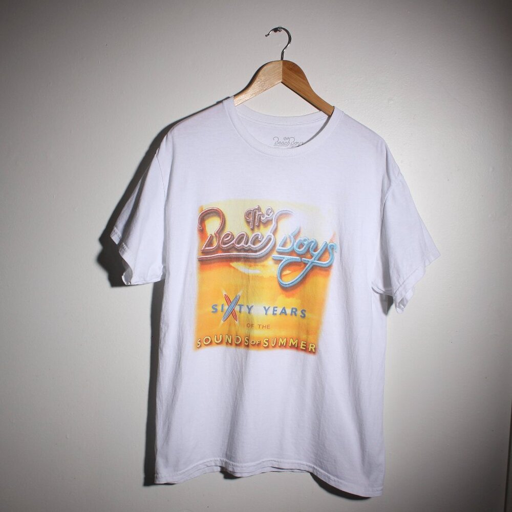 The Beach Boys Shirt Mens Large White Sounds Of Summer Tour Tee